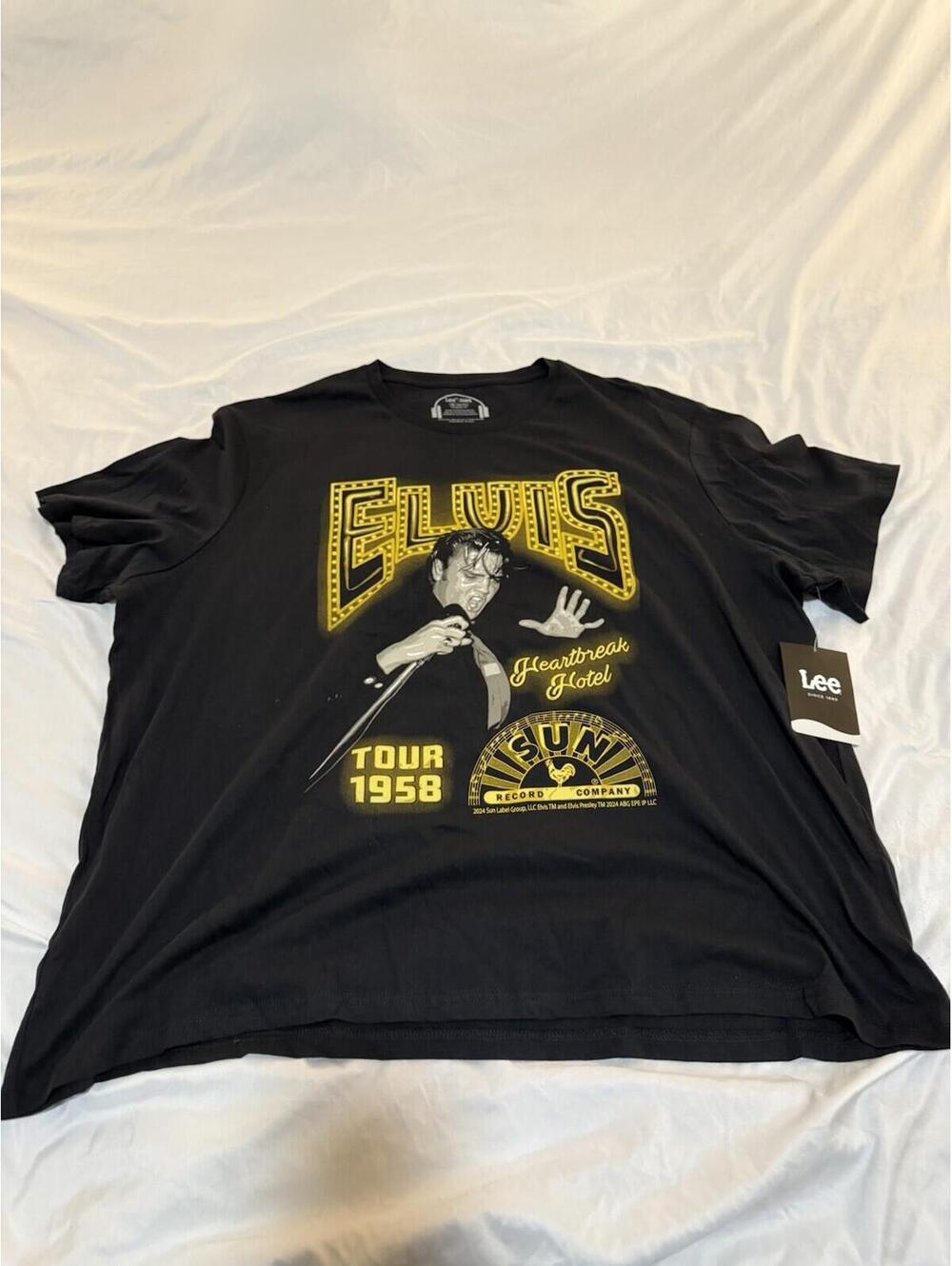 Elvis Presley Heartbreak Hotel Tour Shirt Men Lee Graphic Tee NWT 3xl 155